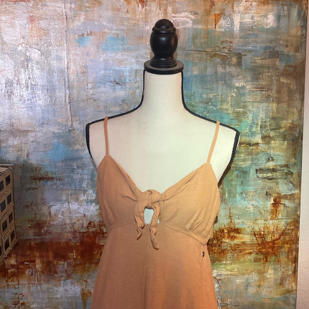 ROXY Linen Blend Midi Dress